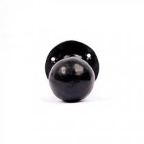 Ball Mortice Knob in Black Malleable Iron 62mm Unsprung from Black Dragon Hardware