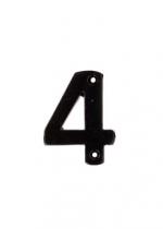 Black Malleable Iron Plain Numeral 76mm 3" No.s 1-0. Please add nos requested to notes on purchase